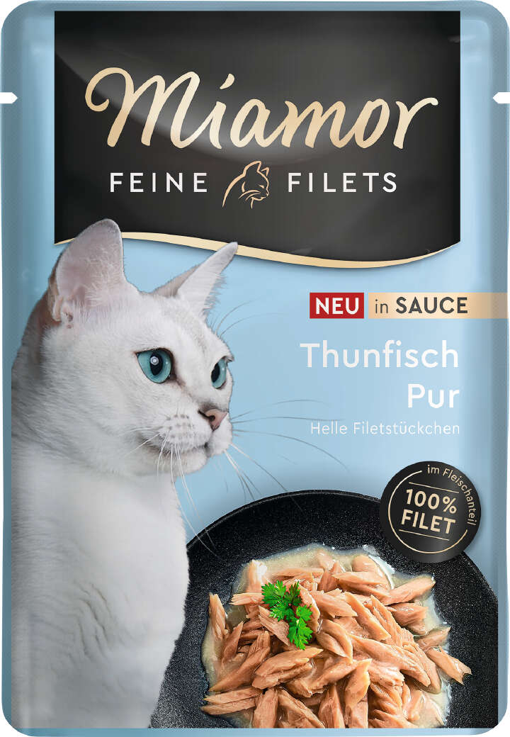 Miamor Katzen-Nassfutter Feine Filets in Sauce Thunfisch Pur